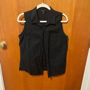 Banana Republic Black Sleeveless Blouse
